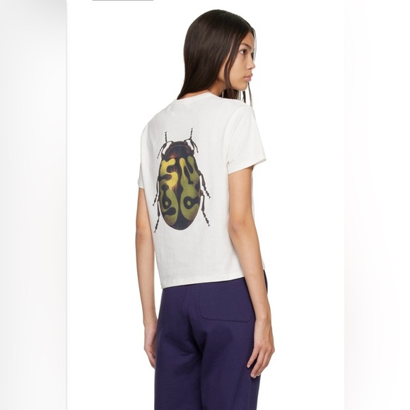 Saturdays NYC Off-White SNYC Beetle T-Shirt - Picture 2 of 7
